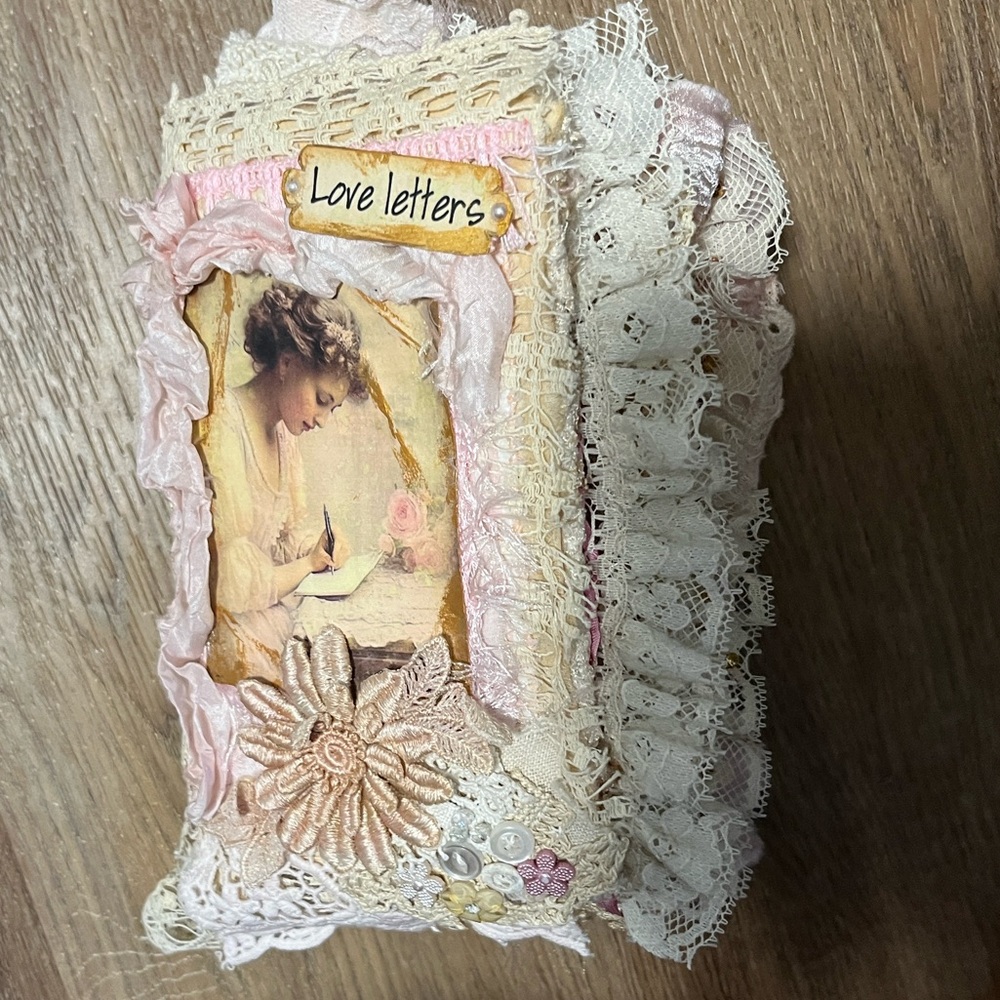Handcrafted Love Letters Junk journal Fully Decorated